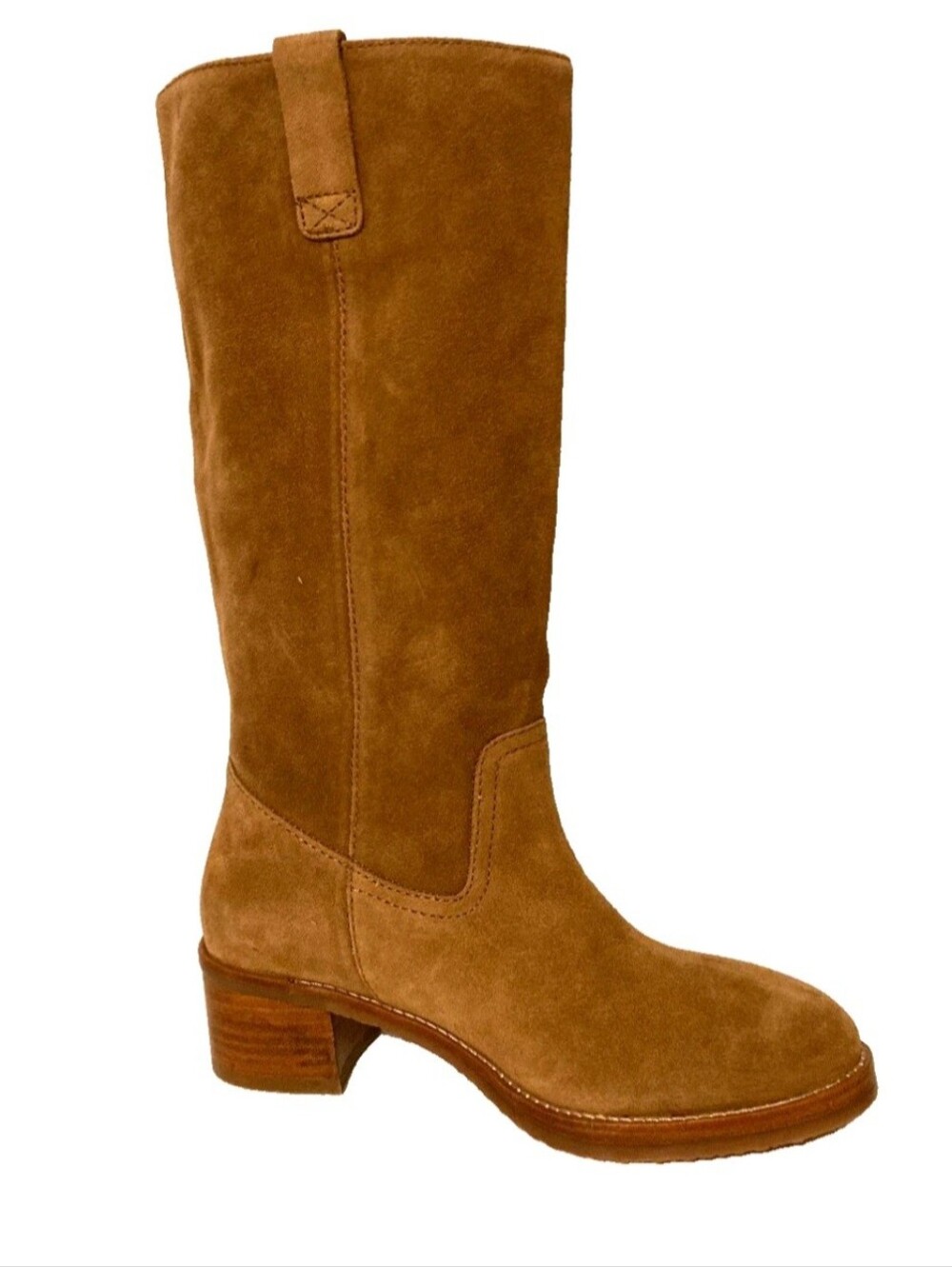 Frye CAMRYN Tall Pull On Suede Block Heel Boots Sz. 9M Ladies. Slouch Western - Picture 3 of 14